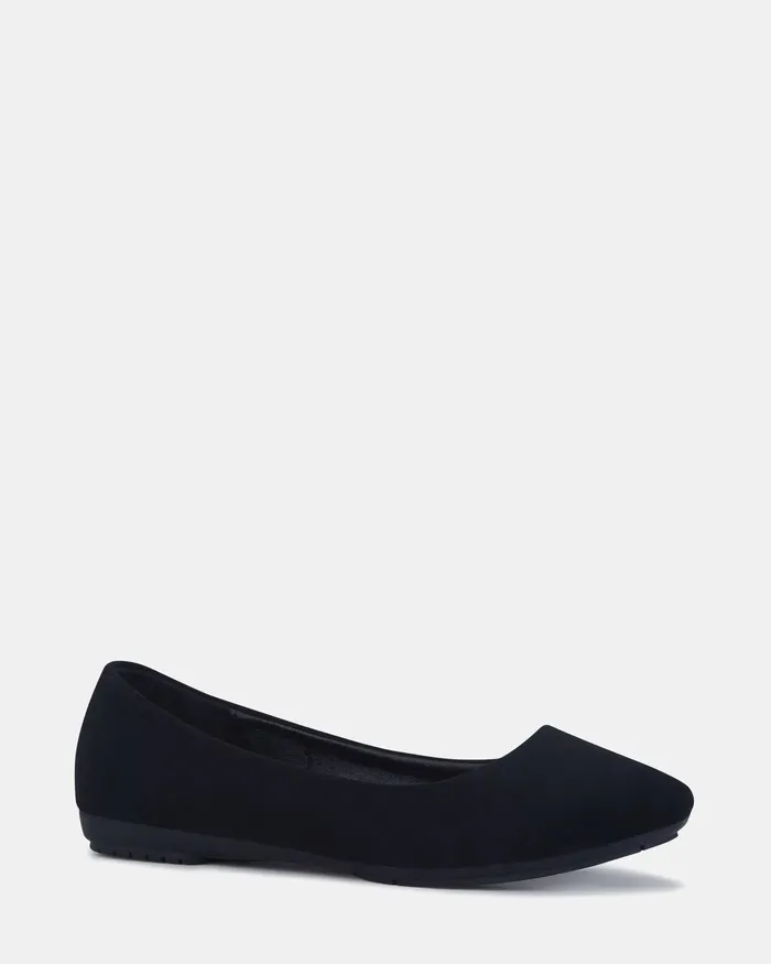 Casuals NOVO Shoes Women CARRY BLACK NUBUCK Ballet Flats