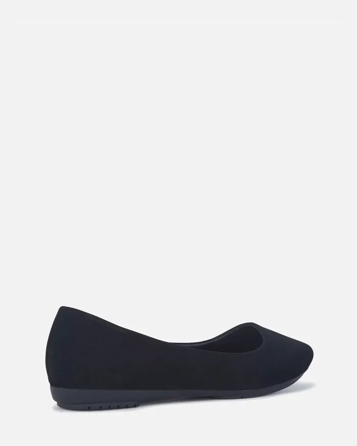 Casuals NOVO Shoes Women CARRY BLACK NUBUCK Ballet Flats