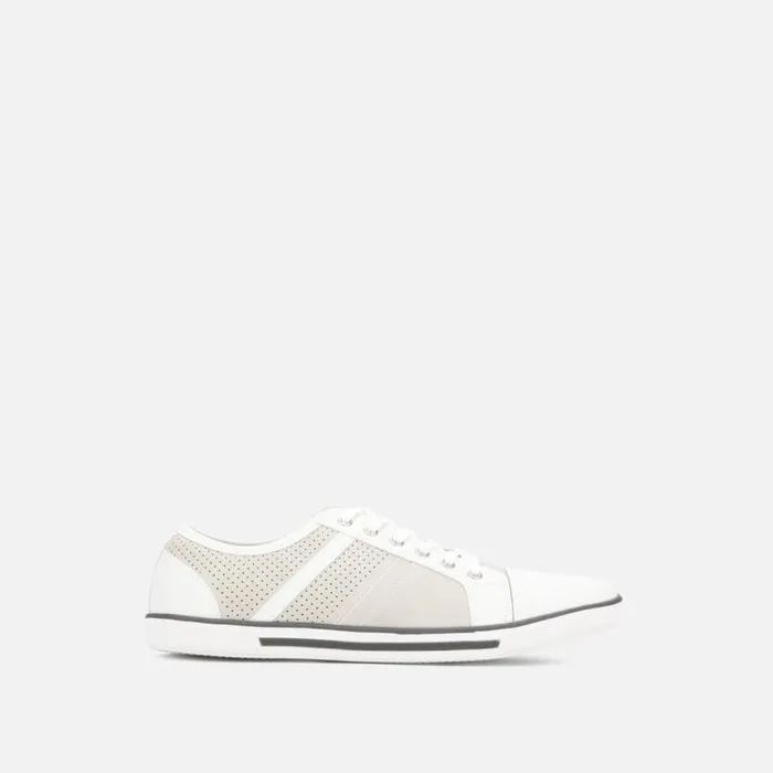 Center Low Top Sneaker White Combo Men Kenneth Cole Sneakers