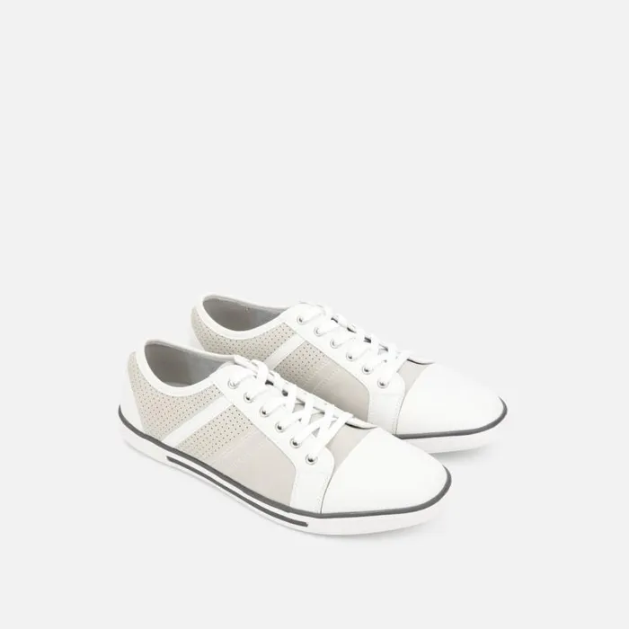 Center Low Top Sneaker White Combo Men Kenneth Cole Sneakers
