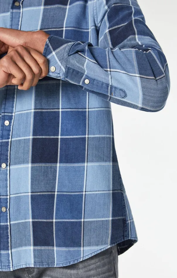Check Shirt In Indigo Check Men Mavi Jeans TShirts Check Shirt In Indigo Check Men Mavi Jeans TShirts