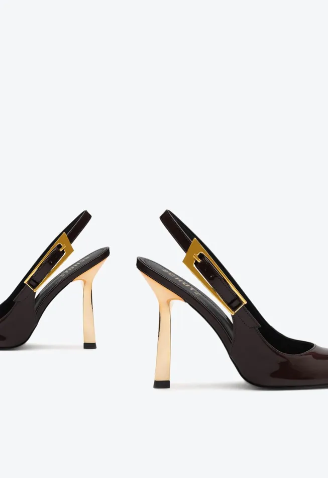 Ciara Patent Leather Pump Brown Women Schutz Shoes