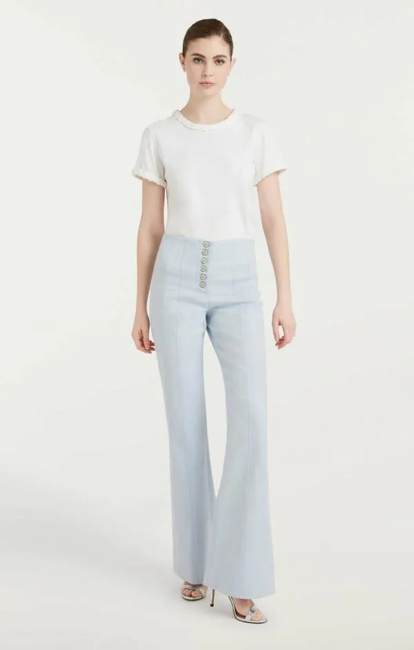 Cinq Sept Braided Tee White Women Tees