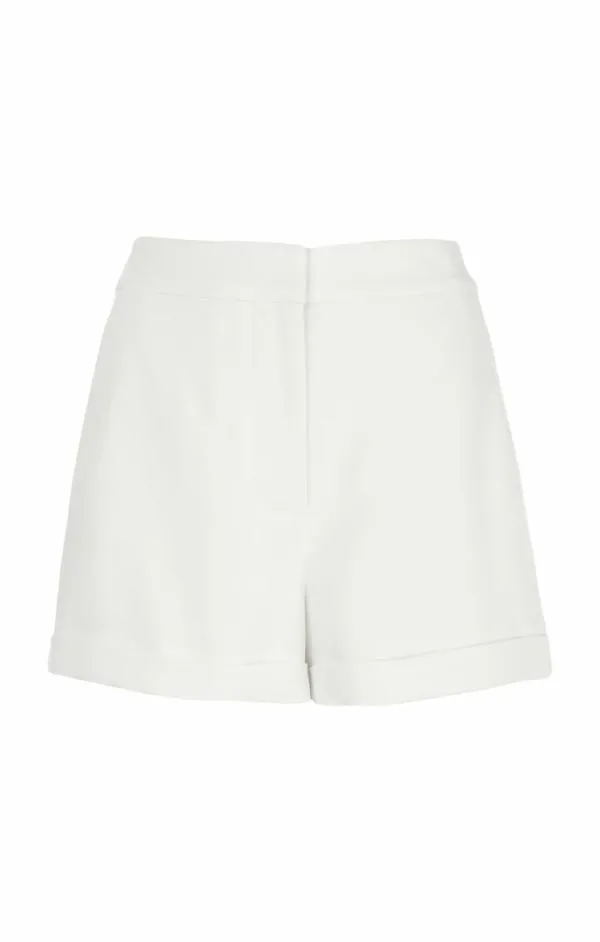 Cinq Sept Crepe Elaine Short Ivory Women Shorts