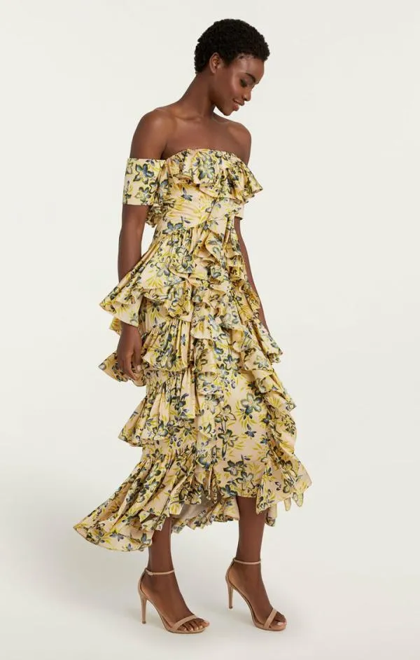 Cinq Sept Eleonora Dress Pomelo Multi Women Midi