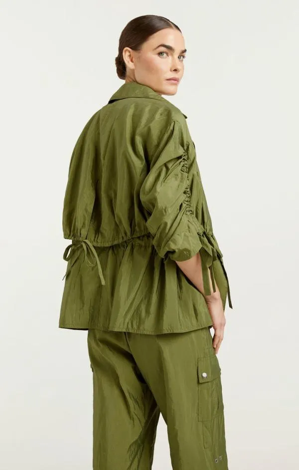 Cinq Sept Emmeline Jacket Olive Green Women Outerwear