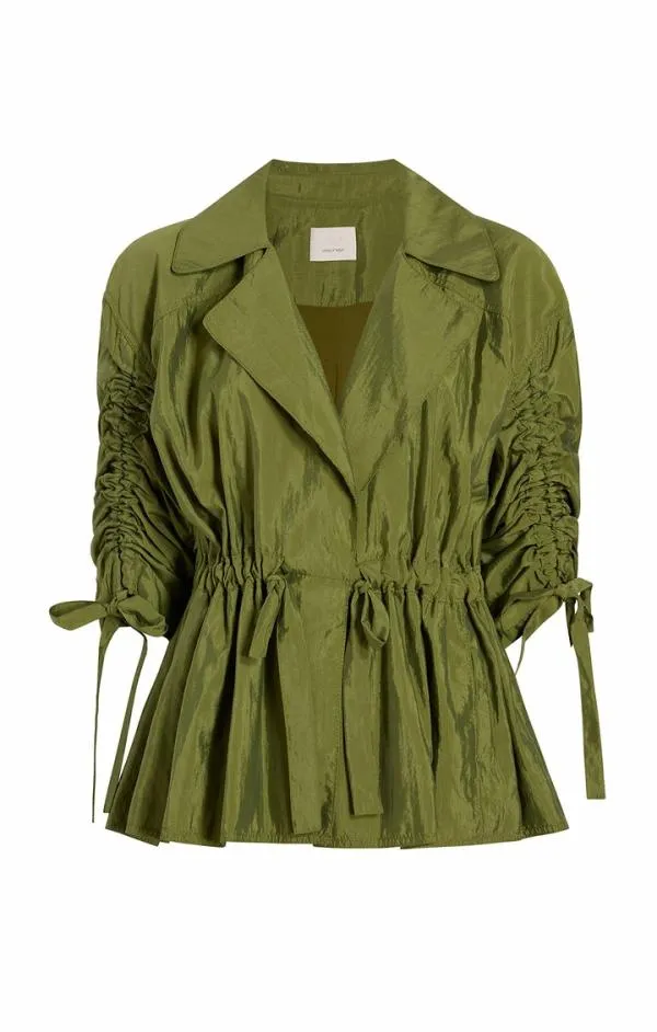 Cinq Sept Emmeline Jacket Olive Green Women Outerwear