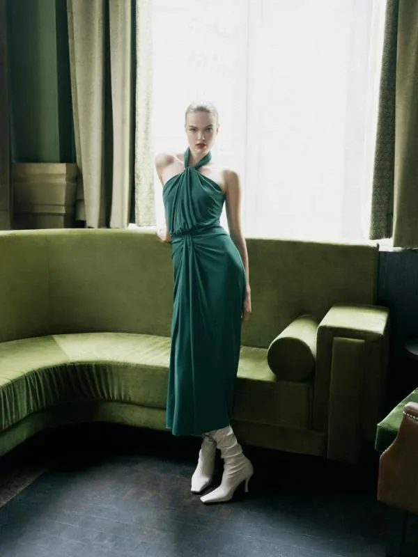 Cinq Sept Kaily Dress Malachite Women Midi