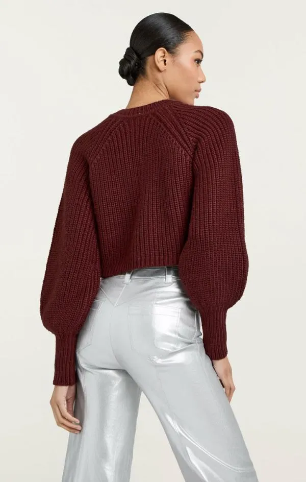 Cinq Sept Keren Pullover Oxblood Women Long Sleeve Tops