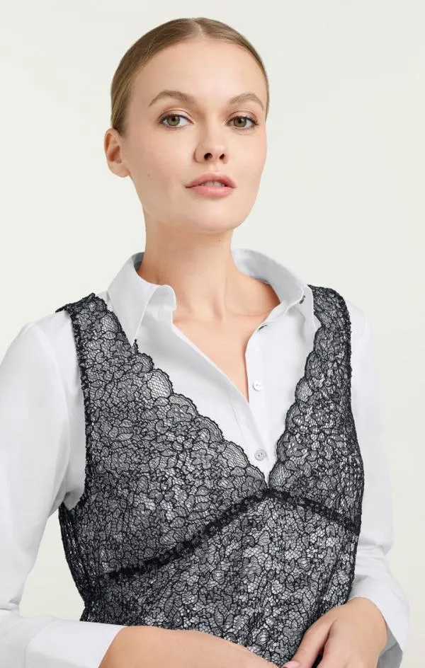 Cinq Sept Lace Catilina Dress Blackwhite Women Mini