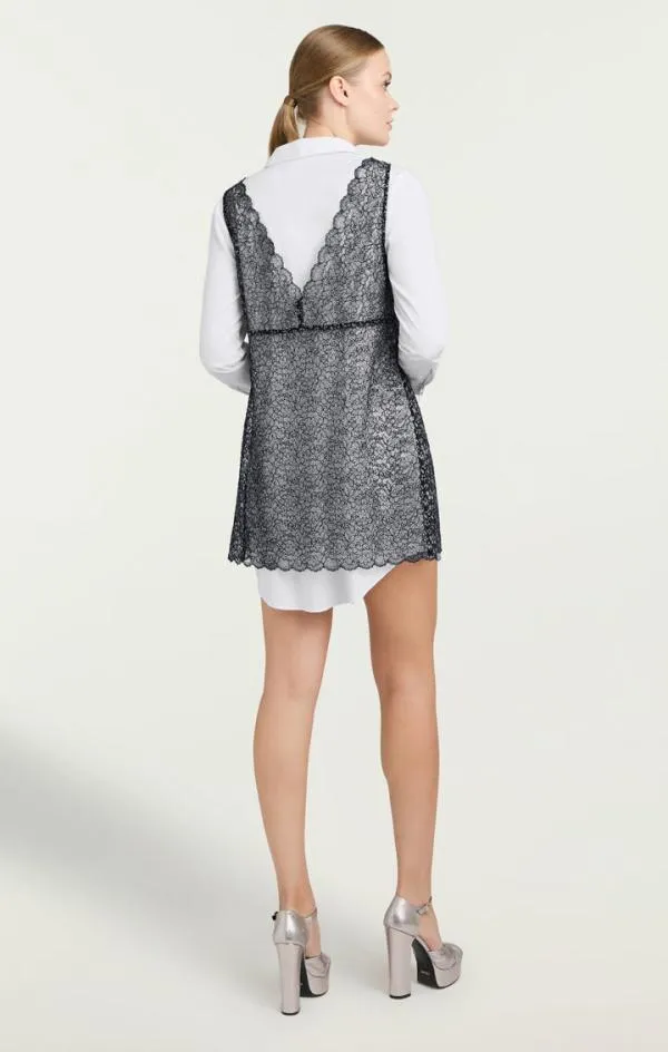 Cinq Sept Lace Catilina Dress Blackwhite Women Mini