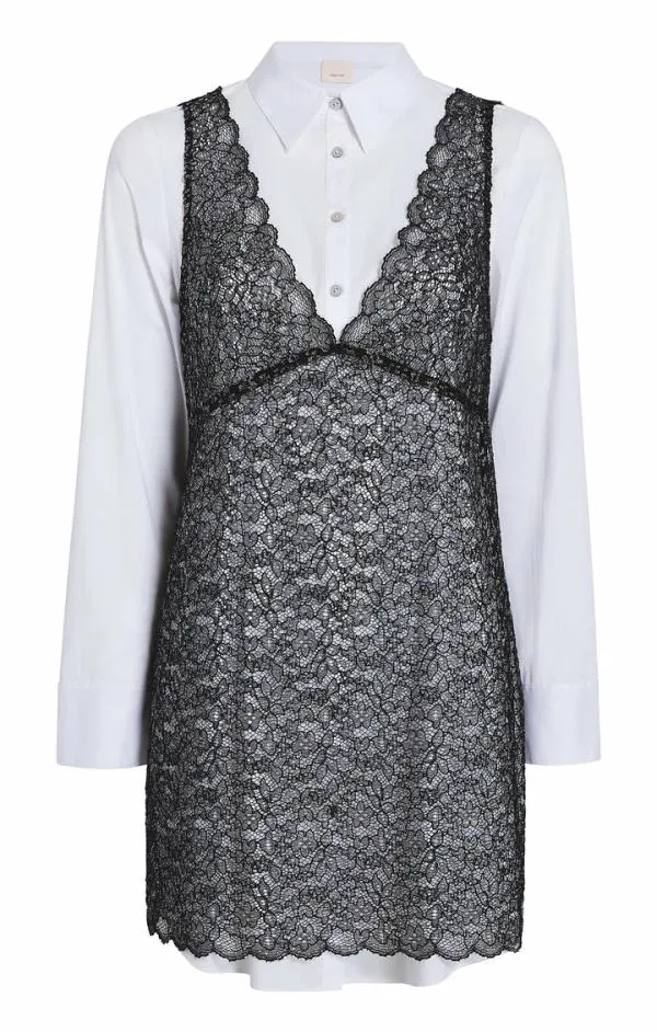 Cinq Sept Lace Catilina Dress Blackwhite Women Mini