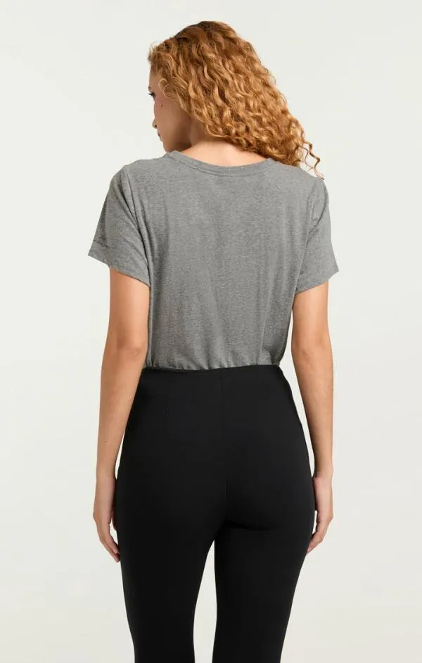 Cinq Sept Looking For L039amour Tee Heather Greyblack Women Tees