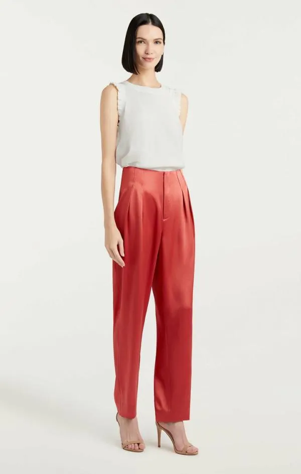 Cinq Sept Satin Ruthy Pant Sumac Women Pants