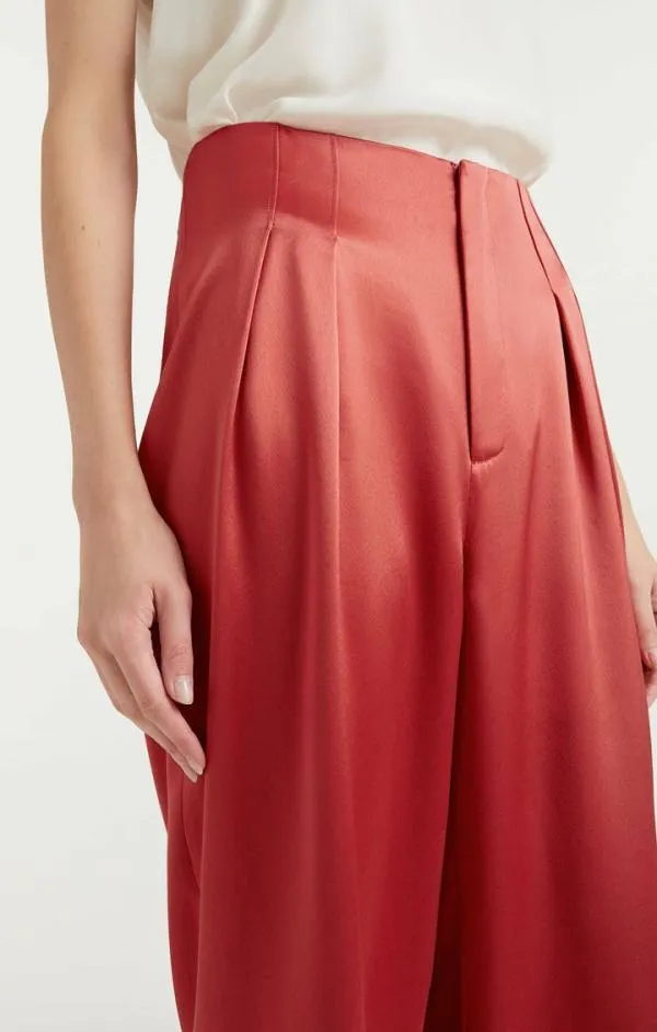 Cinq Sept Satin Ruthy Pant Sumac Women Pants