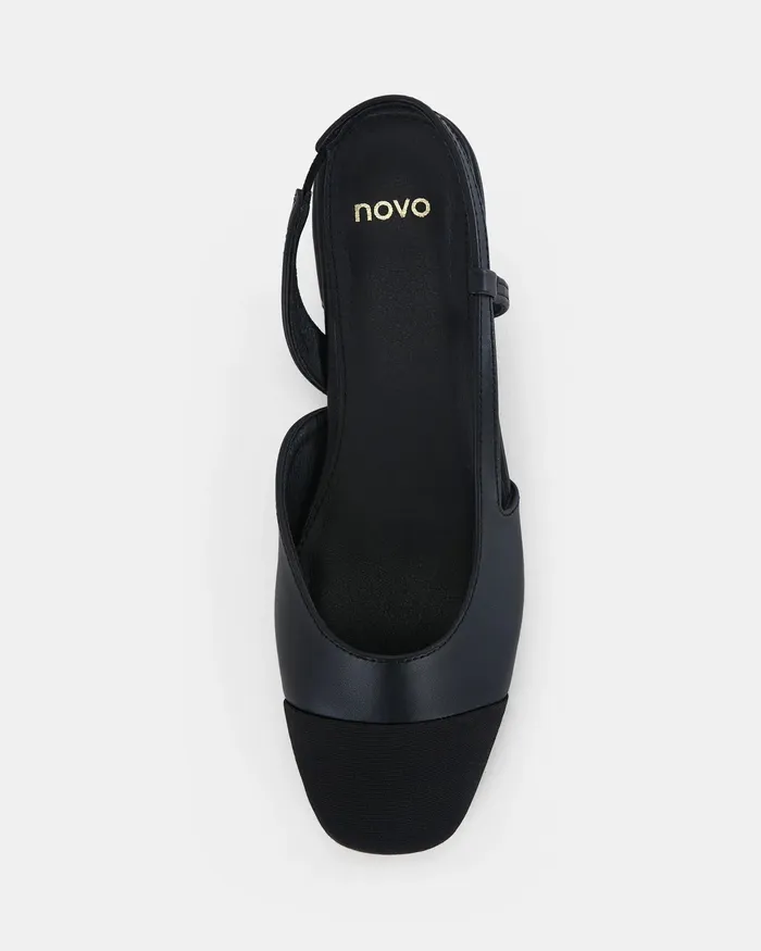 CLASSIC BLACK Ballet Flats Casuals NOVO Shoes Women