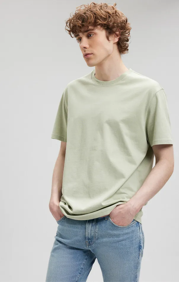 Classic Crew Neck TShirt In Desert Sage Men Mavi Jeans TShirts