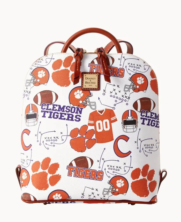 Collegiate Clemson University Zip Pod Backpack Clemson Woman Dooney and Bourke Backpacks Collegiate Clemson University Zip Pod Backpack Clemson Woman Dooney and Bourke Backpacks