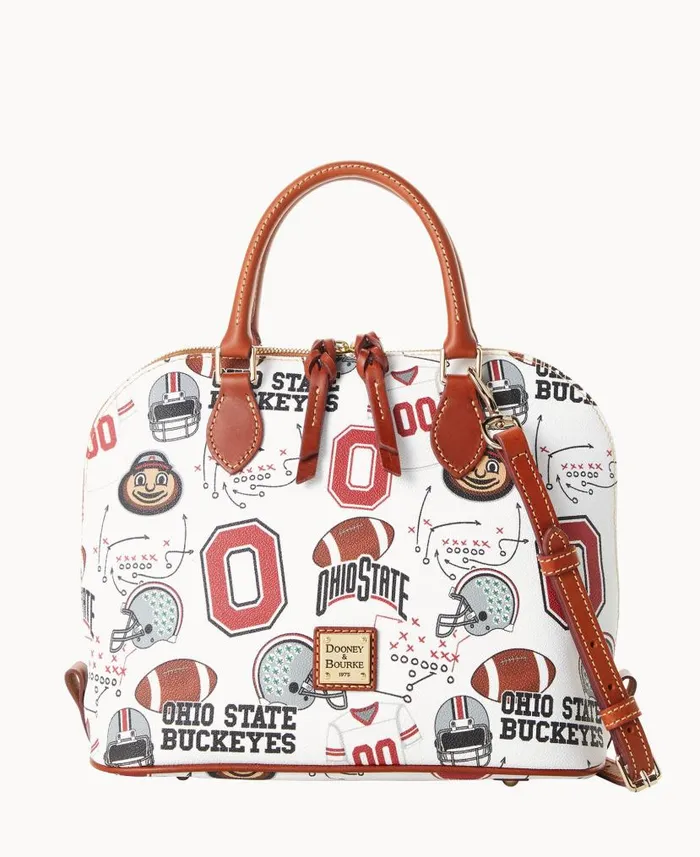 Collegiate Ohio State University Zip Zip Satchel Ohio State Woman Dooney and Bourke Satchels