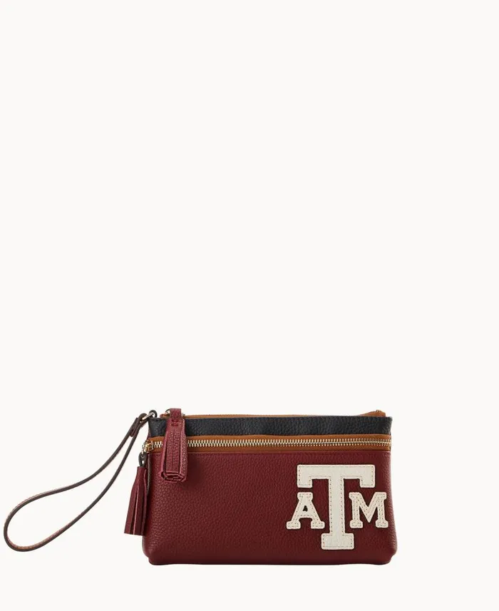 Collegiate Texas Achr38M Double Zip Wristlet Texas Aandm ManWoman Dooney and Bourke Wallets Collegiate Texas Achr38M Double Zip Wristlet Texas Aandm ManWoman Dooney and Bourke Wallets