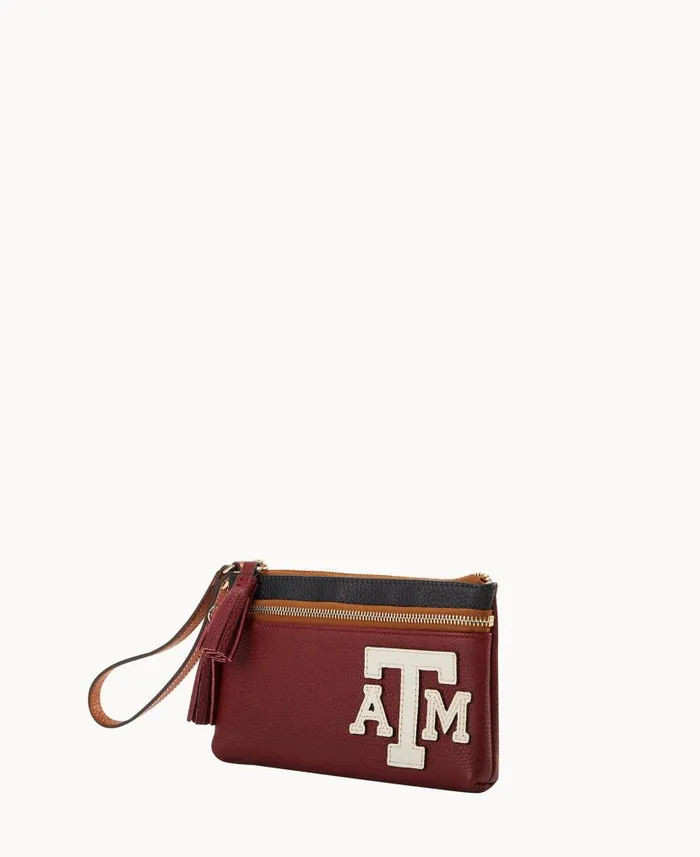 Collegiate Texas Achr38M Double Zip Wristlet Texas Aandm ManWoman Dooney and Bourke Wallets Collegiate Texas Achr38M Double Zip Wristlet Texas Aandm ManWoman Dooney and Bourke Wallets