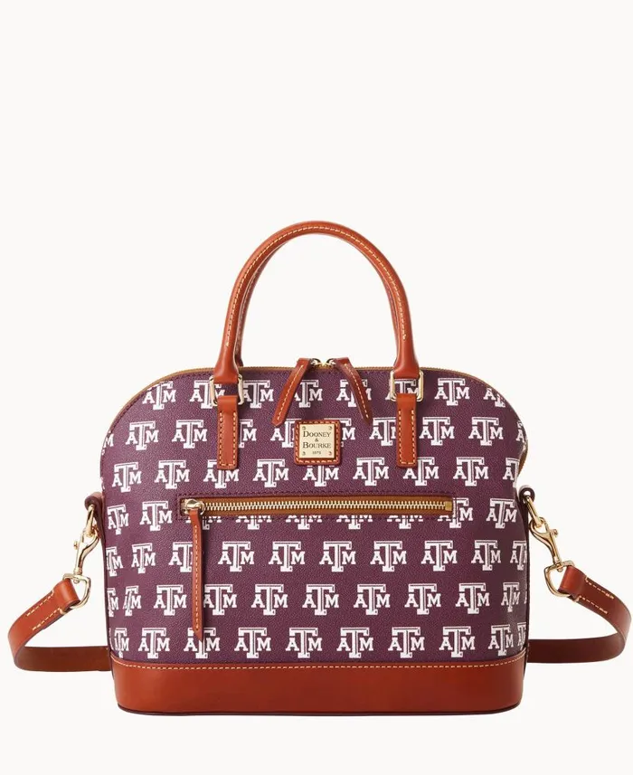 Collegiate Texas Achr38M University Domed Zip Satchel Texas Aandm Woman Dooney and Bourke Satchels Collegiate Texas Achr38M University Domed Zip Satchel Texas Aandm Woman Dooney and Bourke Satchels