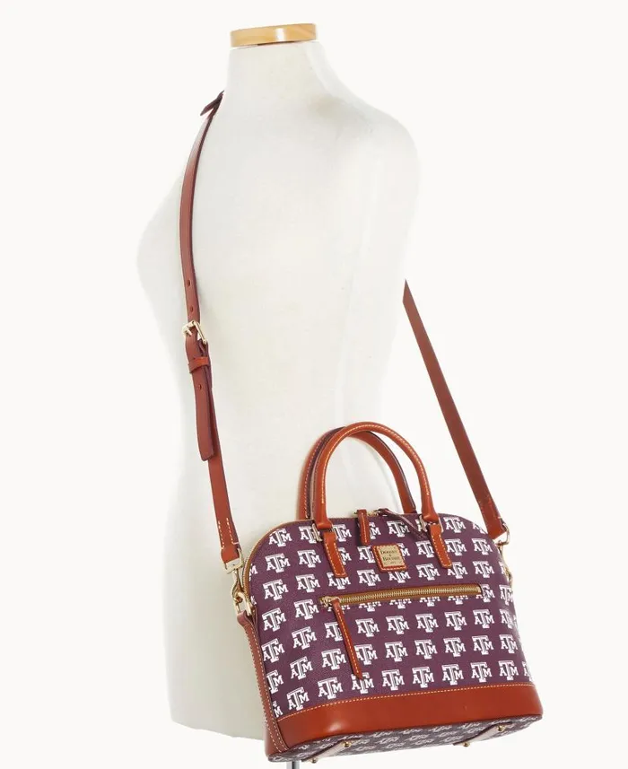 Collegiate Texas Achr38M University Domed Zip Satchel Texas Aandm Woman Dooney and Bourke Satchels Collegiate Texas Achr38M University Domed Zip Satchel Texas Aandm Woman Dooney and Bourke Satchels