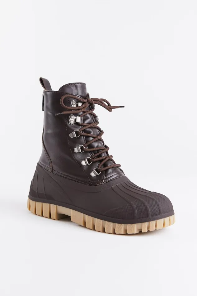 Combat Boots Women Stutterheim Patrol Boot Leather Coffee