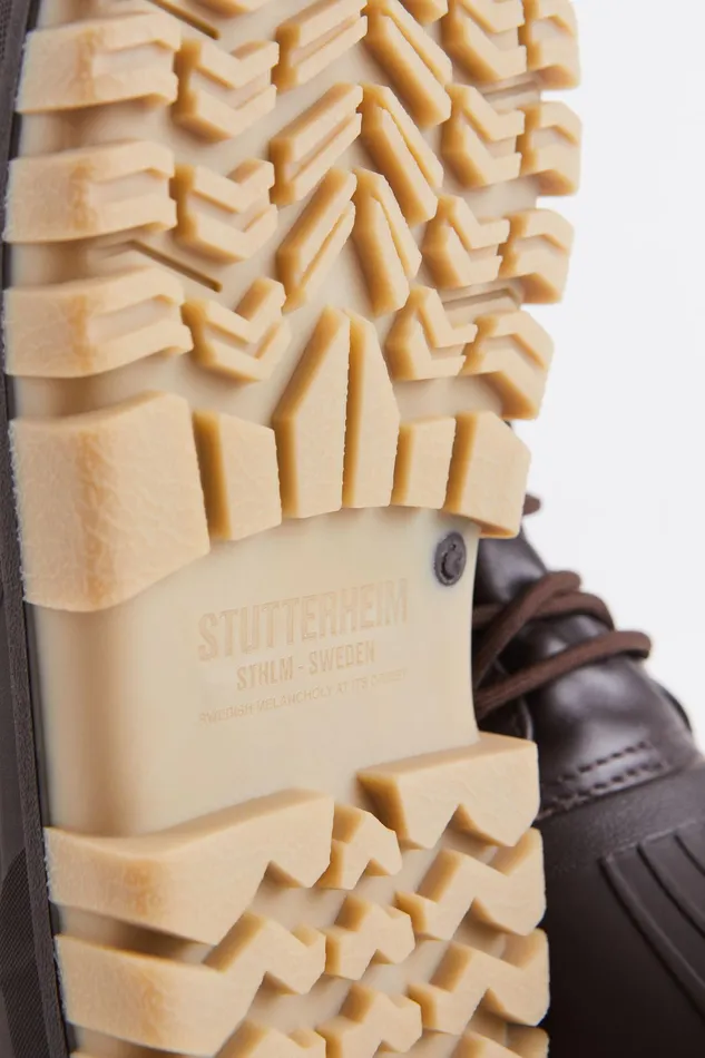 Combat Boots Women Stutterheim Patrol Boot Leather Coffee