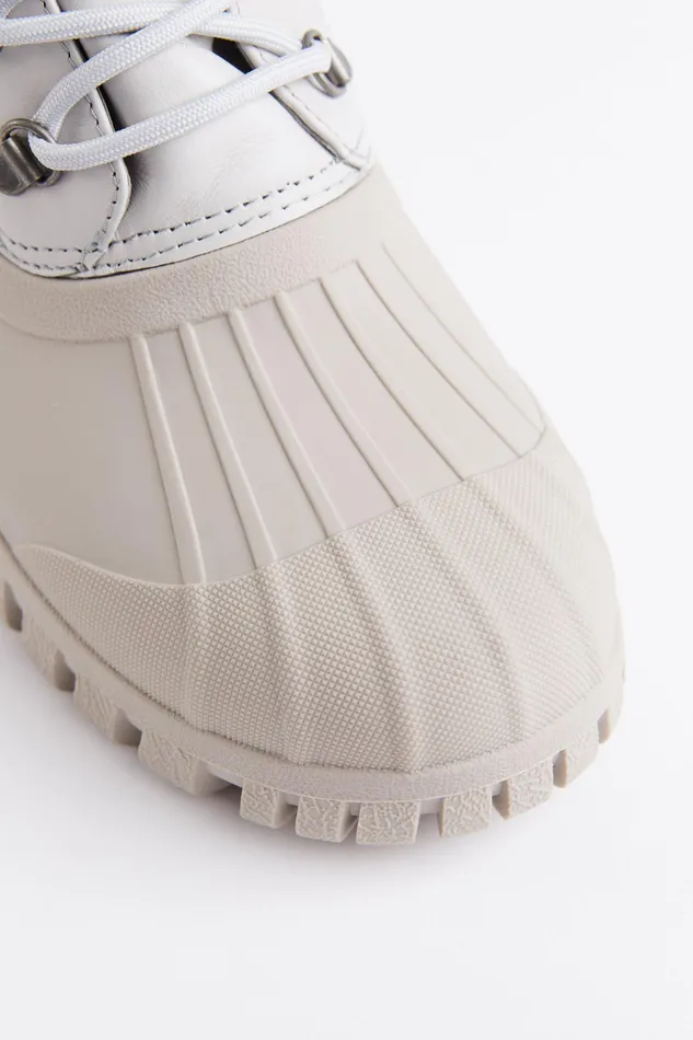 Combat Boots Women Stutterheim Patrol Boot Leather Ivory