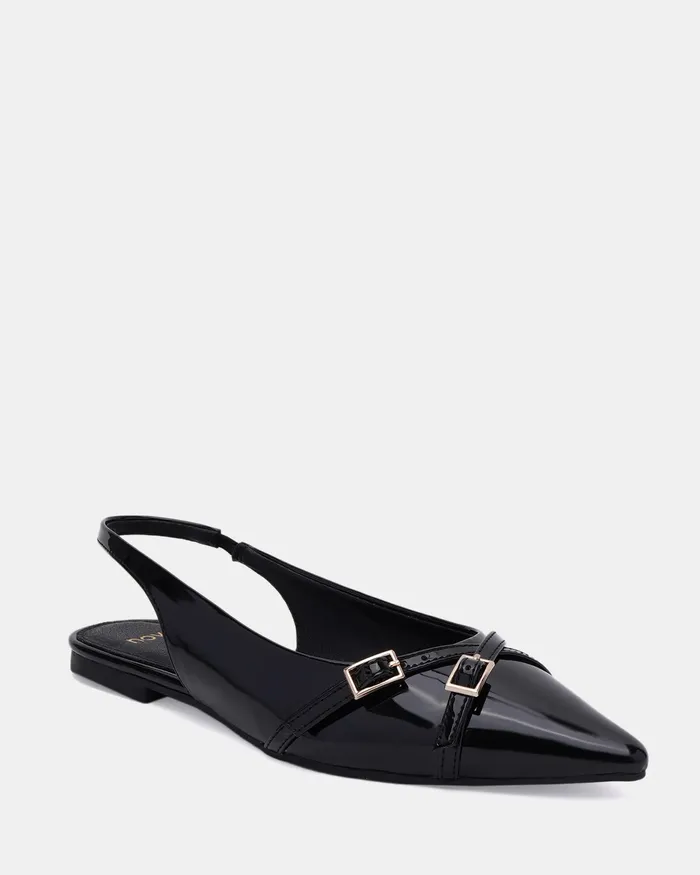 CORDOVA Black Patent Ballet Flats Ballet Flats NOVO Shoes Women