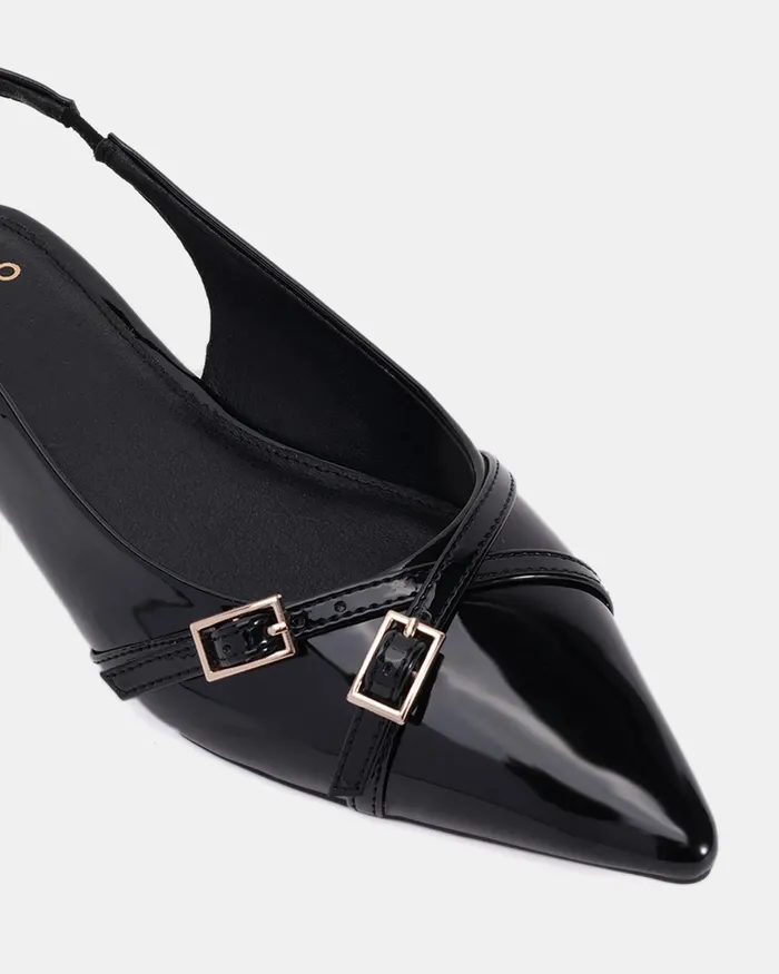 CORDOVA Black Patent Ballet Flats Ballet Flats NOVO Shoes Women
