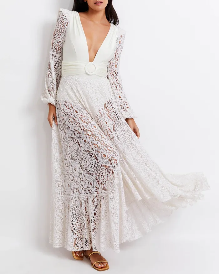 CoverUps Women PatBO Lace Beach Skirt X Harrods Exclusive