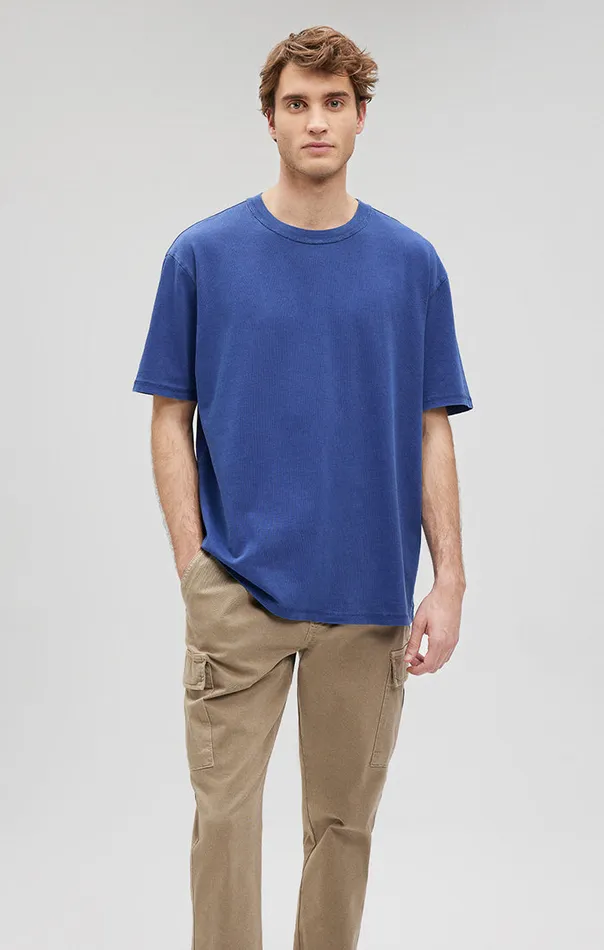 Crew Neck TShirt In Mazarine Blue Men Mavi Jeans TShirts