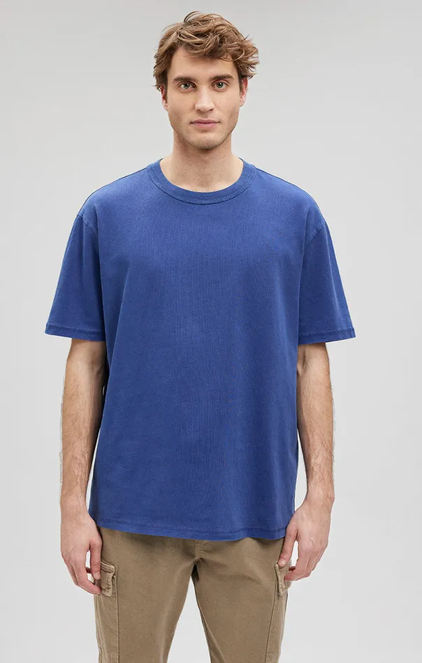 Crew Neck TShirt In Mazarine Blue Men Mavi Jeans TShirts Crew Neck TShirt In Mazarine Blue Men Mavi Jeans TShirts