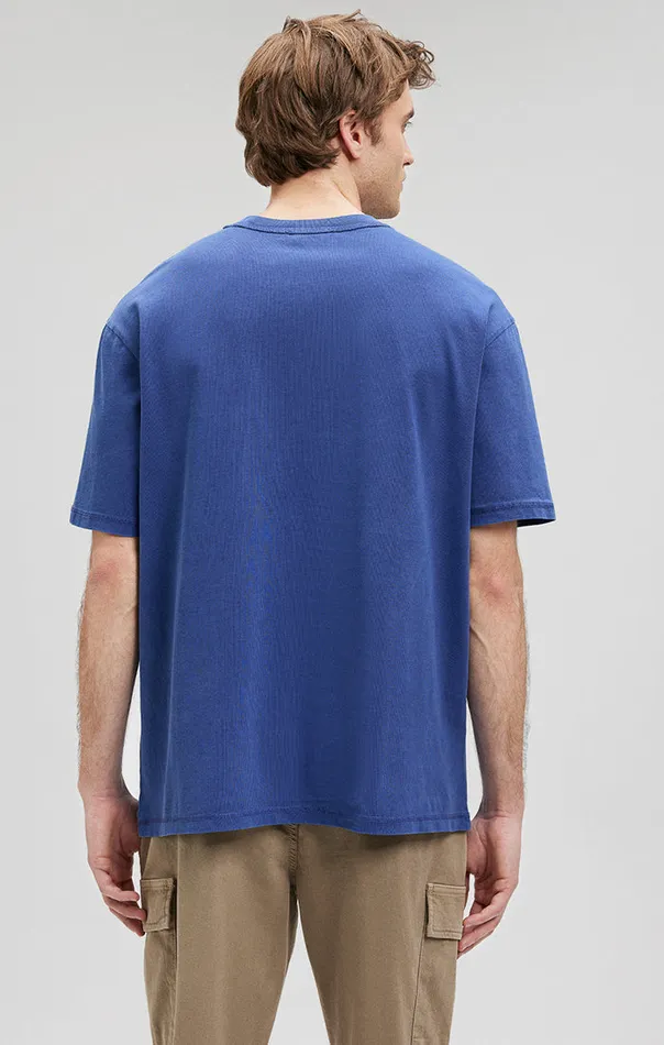 Crew Neck TShirt In Mazarine Blue Men Mavi Jeans TShirts Crew Neck TShirt In Mazarine Blue Men Mavi Jeans TShirts