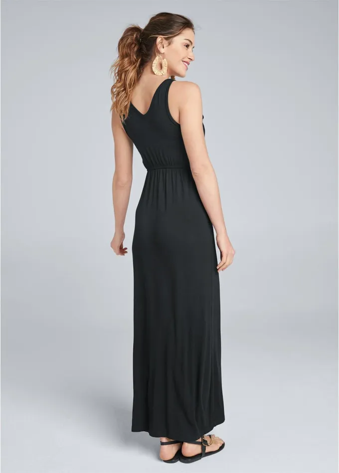 CROCHET DETAIL MAXI DRESS Black Women VENUS Sundresses