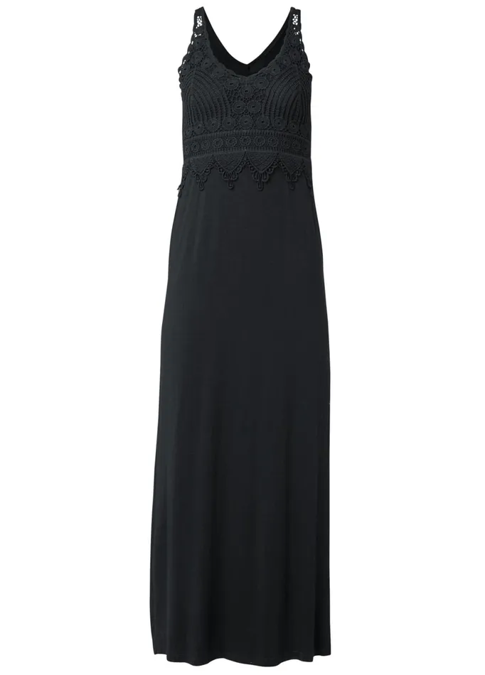 CROCHET DETAIL MAXI DRESS Black Women VENUS Sundresses