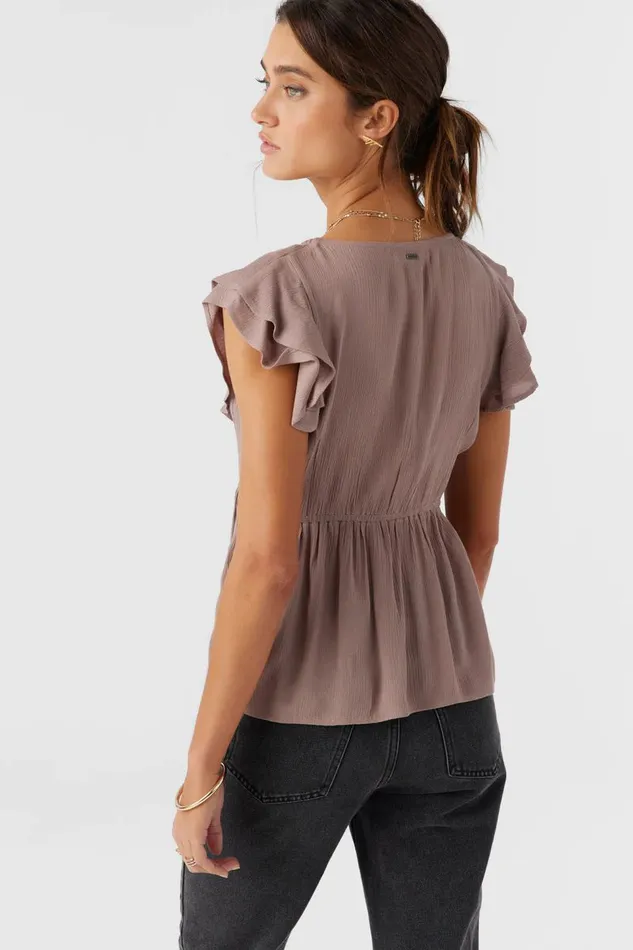 DEJI TOP Deep Taupe Women O039NEILL Clothing