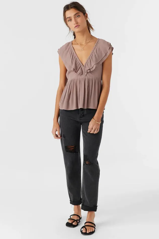 DEJI TOP Deep Taupe Women O039NEILL Clothing