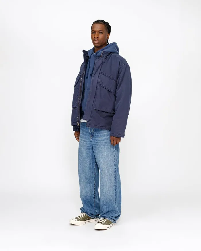 Denim MenWomen Stussy RELAXED JEAN DENIM Medium Blue Denim MenWomen Stussy RELAXED JEAN DENIM Medium Blue
