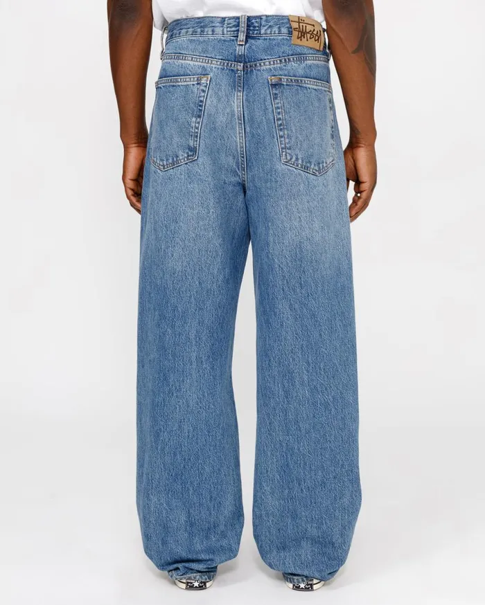 Denim MenWomen Stussy RELAXED JEAN DENIM Medium Blue Denim MenWomen Stussy RELAXED JEAN DENIM Medium Blue