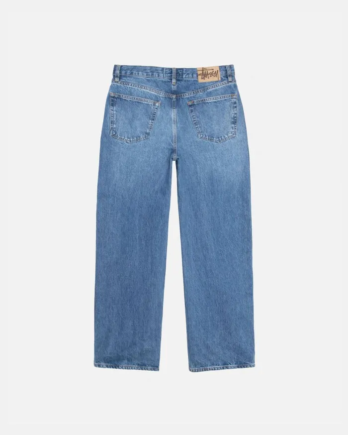 Denim MenWomen Stussy RELAXED JEAN DENIM Medium Blue Denim MenWomen Stussy RELAXED JEAN DENIM Medium Blue