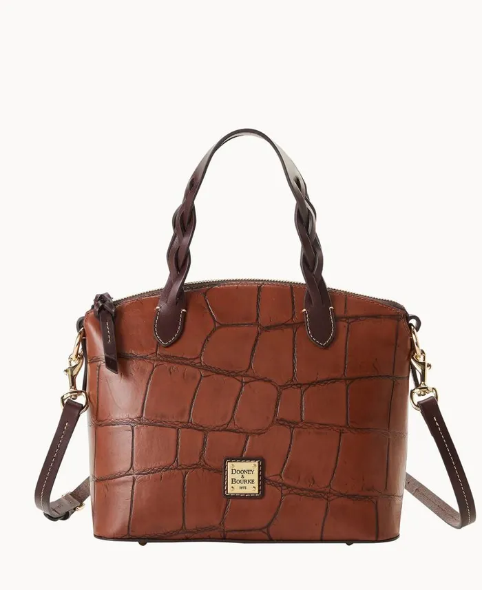 Denison Small Heidi Satchel Cognac Woman Dooney and Bourke Satchels