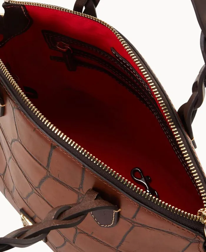 Denison Small Heidi Satchel Cognac Woman Dooney and Bourke Satchels Denison Small Heidi Satchel Cognac Woman Dooney and Bourke Satchels