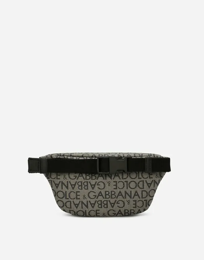 Dolce and Gabbana Accessories Children Coated Nylon Belt Bag With Logo Print Multicolor Dolce and Gabbana Accessories Children Coated Nylon Belt Bag With Logo Print Multicolor