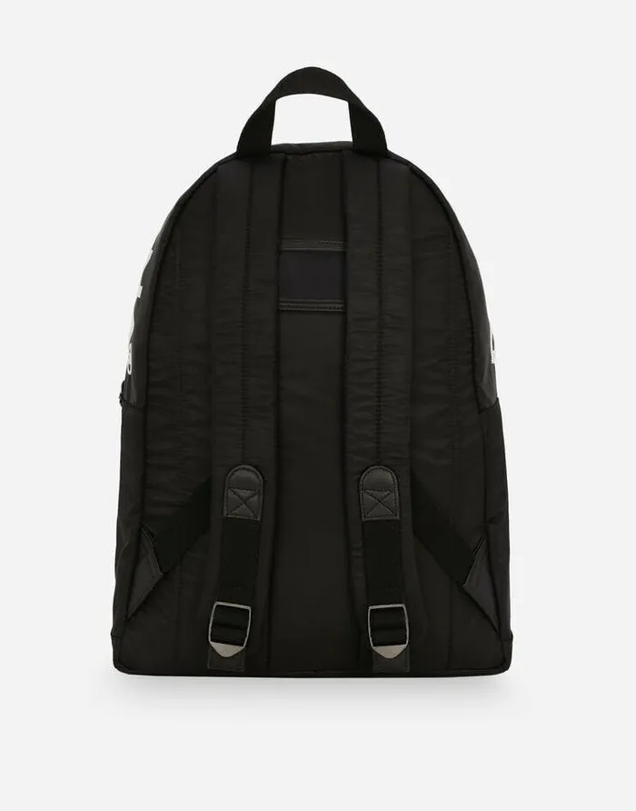 Dolce and Gabbana Accessories Children Nylon Backpack Black Dolce and Gabbana Accessories Children Nylon Backpack Black