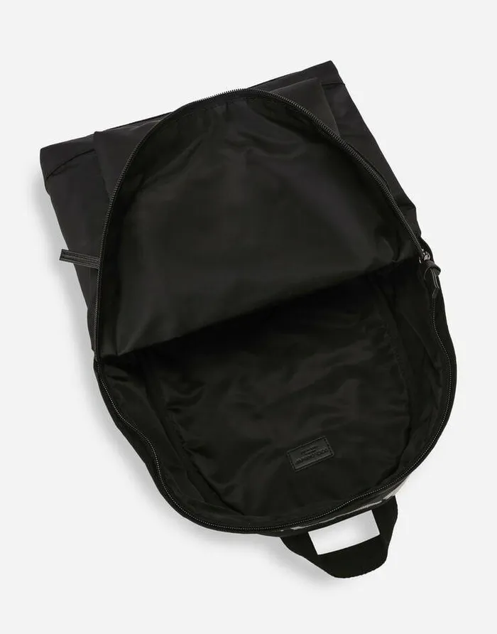 Dolce and Gabbana Accessories Children Nylon Backpack Black Dolce and Gabbana Accessories Children Nylon Backpack Black