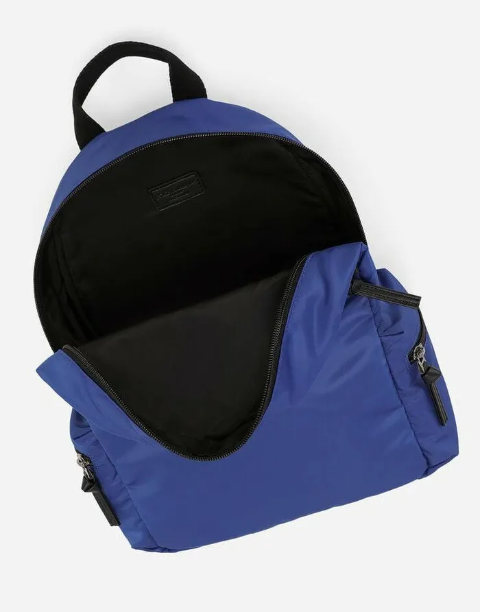 Dolce and Gabbana Accessories Children Nylon Backpack Blue Dolce and Gabbana Accessories Children Nylon Backpack Blue