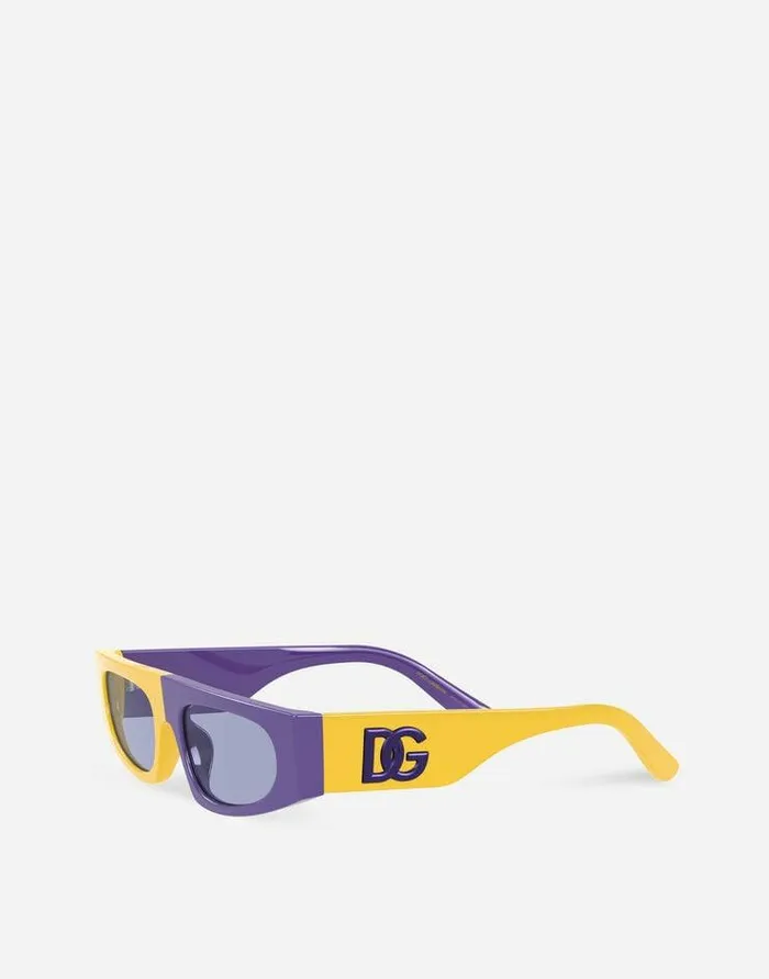 Dolce and Gabbana Accessories Children Sport Sunglasses Yellow Violet Dolce and Gabbana Accessories Children Sport Sunglasses Yellow Violet